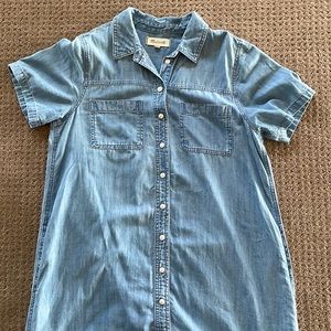 Madewell A-line Denim Shirtdress